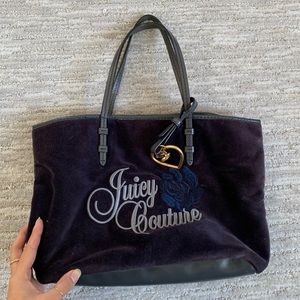Vintage Juicy Couture Tote Bag (Navy Blue)